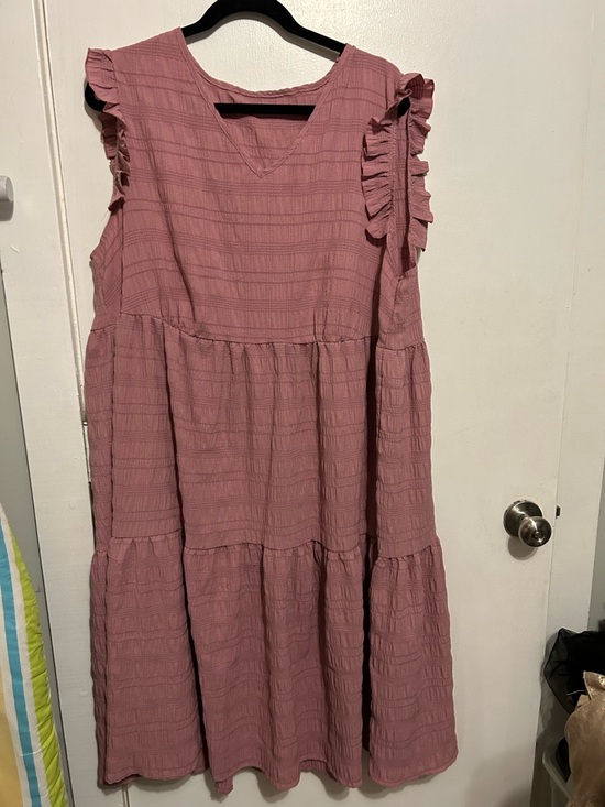 SHEIN Dresses & Skirts - SHEIN Pink Textured Curve Top 3XL